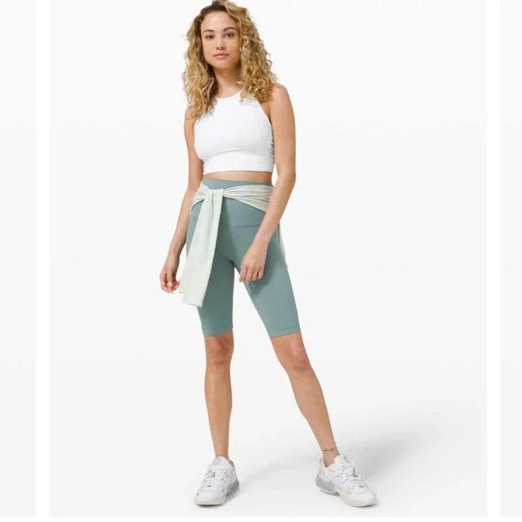 Lululemon Free to be Serene Bra High Neck Long Line Special Edition White Sz 10 - Picture 4 of 8